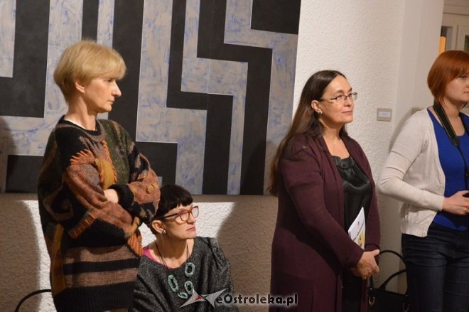 Wernisaż wystawy malarskiej KU ABSTRAKCJI [05.02.2015] - zdjęcie #27 - eOstroleka.pl