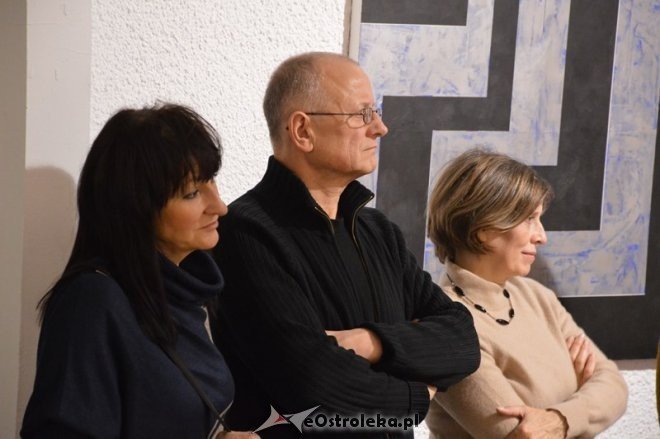Wernisaż wystawy malarskiej KU ABSTRAKCJI [05.02.2015] - zdjęcie #15 - eOstroleka.pl