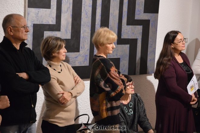 Wernisaż wystawy malarskiej KU ABSTRAKCJI [05.02.2015] - zdjęcie #13 - eOstroleka.pl