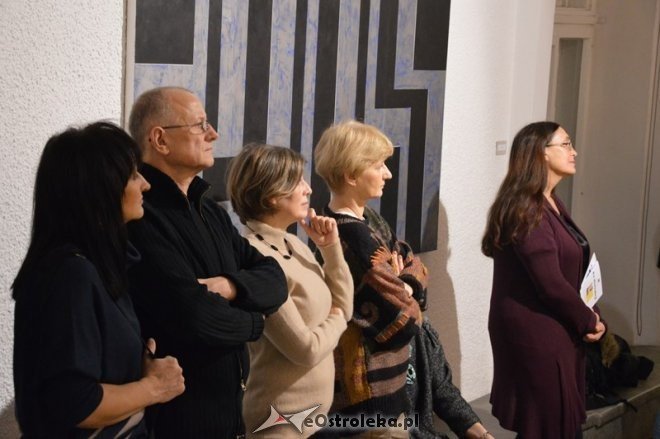 Wernisaż wystawy malarskiej KU ABSTRAKCJI [05.02.2015] - zdjęcie #5 - eOstroleka.pl