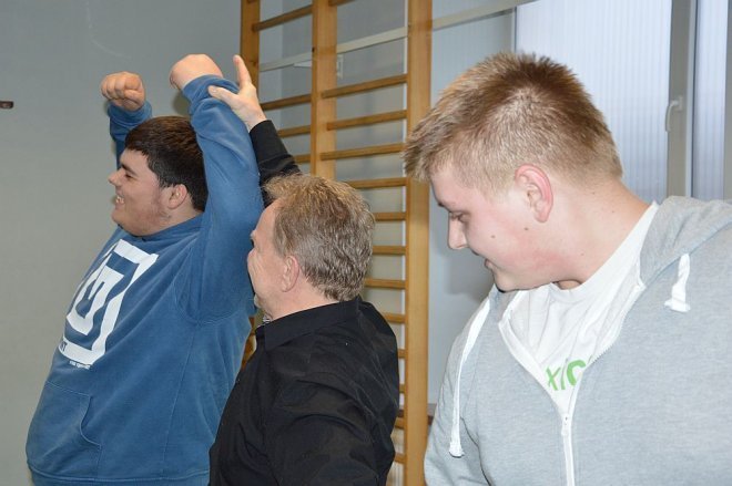 Mistrz Olimpijski Andrzej Supron w ZSZ nr 1 w Ostrołęce [25.02.2015] - zdjęcie #8 - eOstroleka.pl