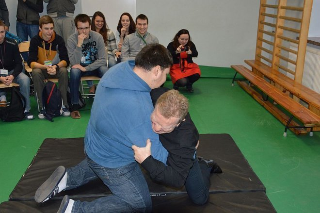 Mistrz Olimpijski Andrzej Supron w ZSZ nr 1 w Ostrołęce [25.02.2015] - zdjęcie #6 - eOstroleka.pl