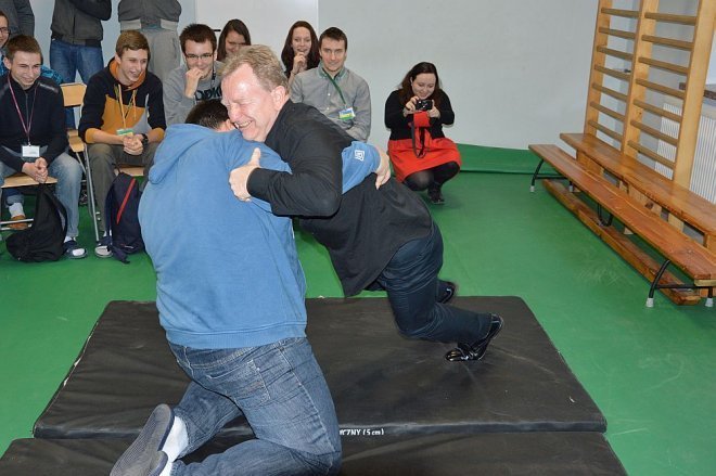 Mistrz Olimpijski Andrzej Supron w ZSZ nr 1 w Ostrołęce [25.02.2015] - zdjęcie #5 - eOstroleka.pl
