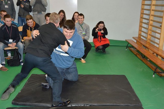 Mistrz Olimpijski Andrzej Supron w ZSZ nr 1 w Ostrołęce [25.02.2015] - zdjęcie #4 - eOstroleka.pl