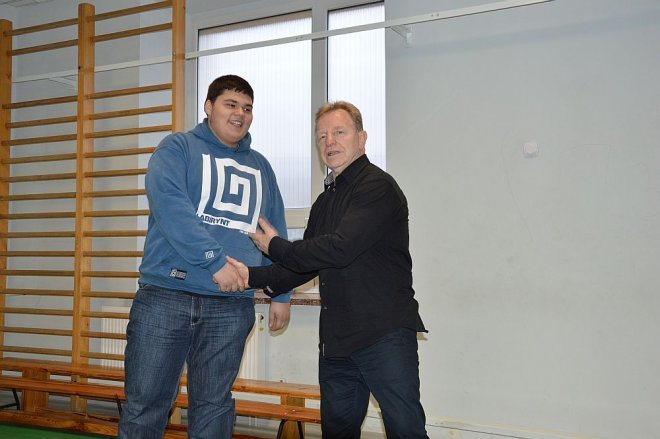 Mistrz Olimpijski Andrzej Supron w ZSZ nr 1 w Ostrołęce [25.02.2015] - zdjęcie #2 - eOstroleka.pl