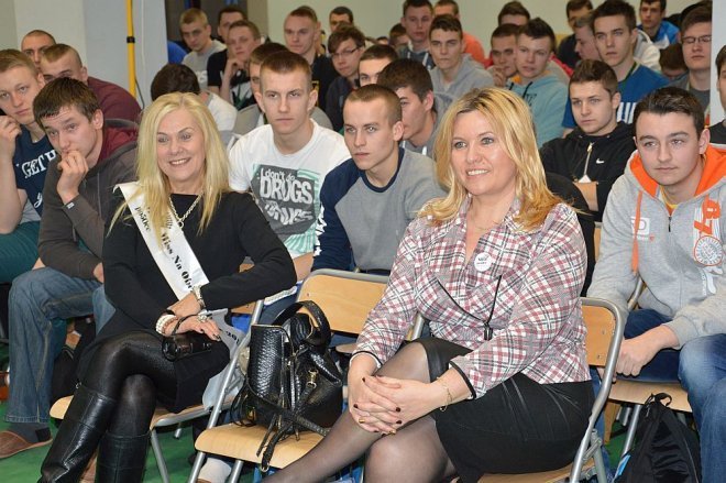 Mistrz Olimpijski Andrzej Supron w ZSZ nr 1 w Ostrołęce [25.02.2015] - zdjęcie #1 - eOstroleka.pl