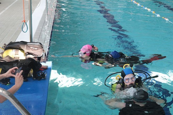 Warsztaty z nurkowania w Parku Wodnym Aquarium [28.04.2015] - zdjęcie #53 - eOstroleka.pl
