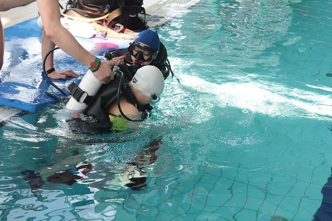 Warsztaty z nurkowania w Parku Wodnym Aquarium [28.04.2015] - zdjęcie #5 - eOstroleka.pl