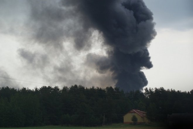 Pożar w JBB w Łysych - zdjęcie #96 - eOstroleka.pl