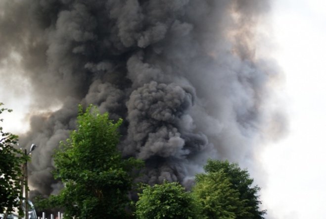 Pożar w JBB w Łysych - zdjęcie #89 - eOstroleka.pl