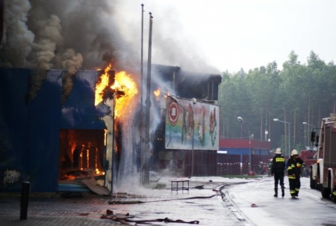 Pożar w JBB w Łysych - zdjęcie #85 - eOstroleka.pl