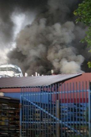 Pożar w JBB w Łysych - zdjęcie #67 - eOstroleka.pl