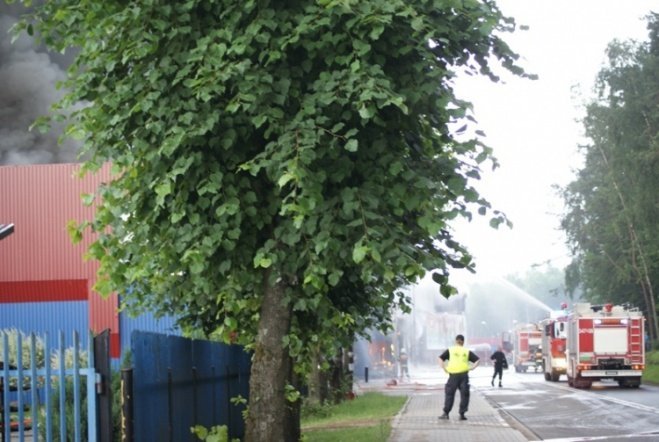 Pożar w JBB w Łysych - zdjęcie #66 - eOstroleka.pl