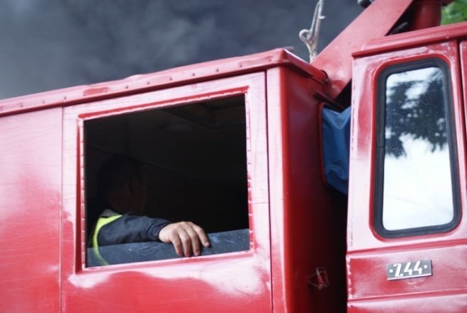 Pożar w JBB w Łysych - zdjęcie #64 - eOstroleka.pl