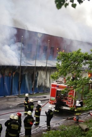 Pożar w JBB w Łysych - zdjęcie #57 - eOstroleka.pl