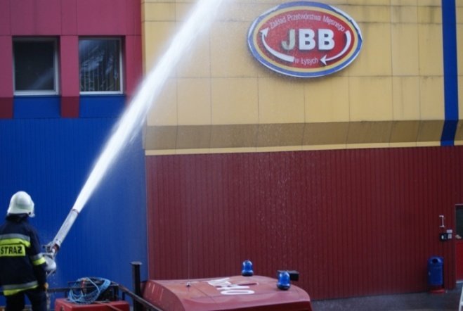 Pożar w JBB w Łysych - zdjęcie #54 - eOstroleka.pl