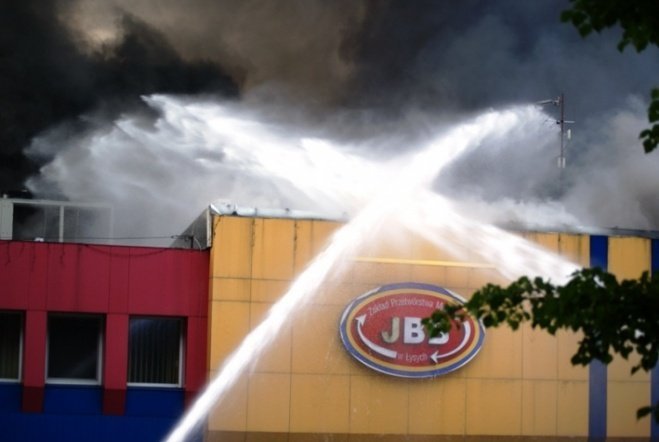 Pożar w JBB w Łysych - zdjęcie #53 - eOstroleka.pl