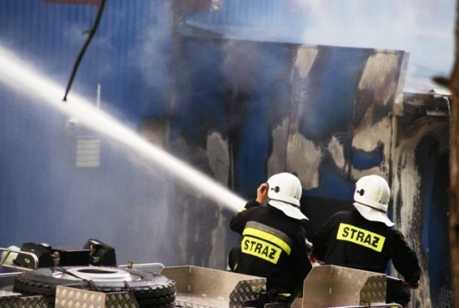 Pożar w JBB w Łysych - zdjęcie #51 - eOstroleka.pl