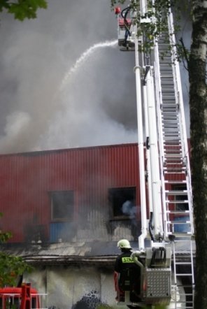 Pożar w JBB w Łysych - zdjęcie #46 - eOstroleka.pl