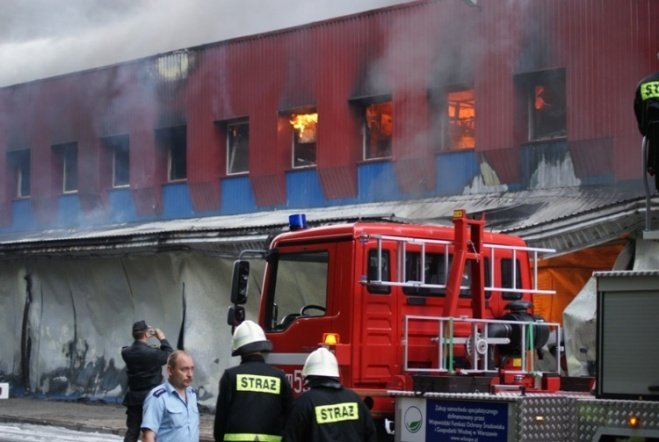 Pożar w JBB w Łysych - zdjęcie #45 - eOstroleka.pl