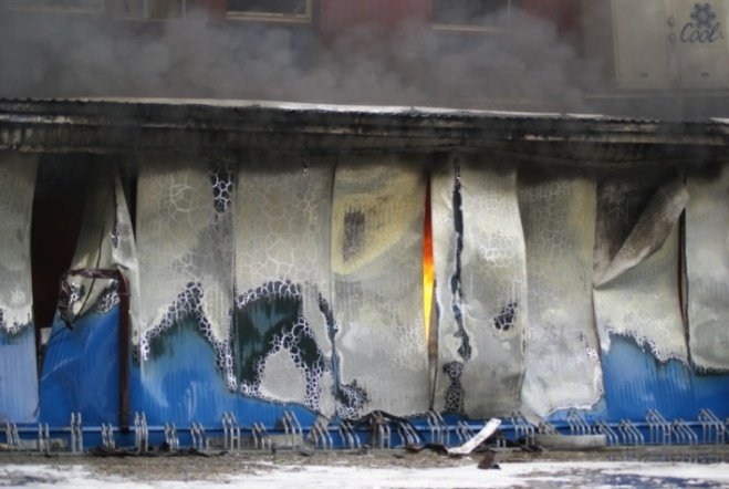 Pożar w JBB w Łysych - zdjęcie #43 - eOstroleka.pl