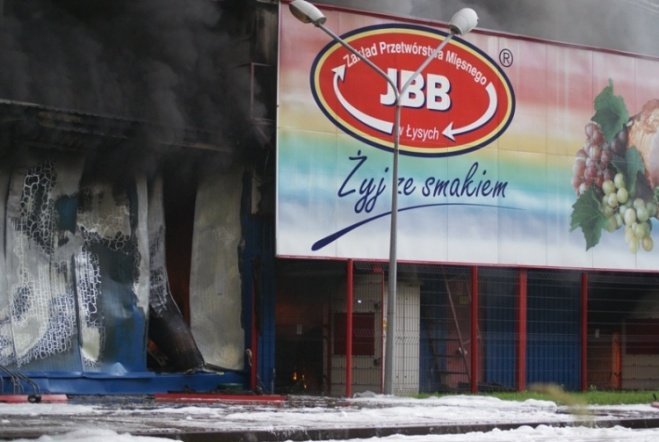 Pożar w JBB w Łysych - zdjęcie #38 - eOstroleka.pl