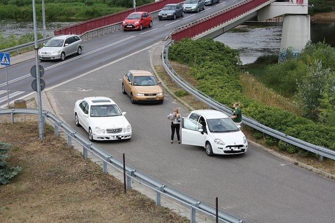 Kolizja 3 aut na nowym moście [11.07.2015] - zdjęcie #7 - eOstroleka.pl