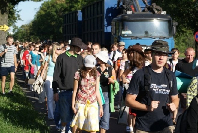 XXV Piesza Pielgrzymka do Częstochowy (01.08.09) - zdjęcie #11 - eOstroleka.pl