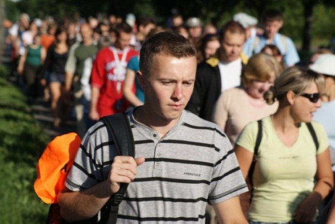 XXV Piesza Pielgrzymka do Częstochowy (01.08.09) - zdjęcie #9 - eOstroleka.pl