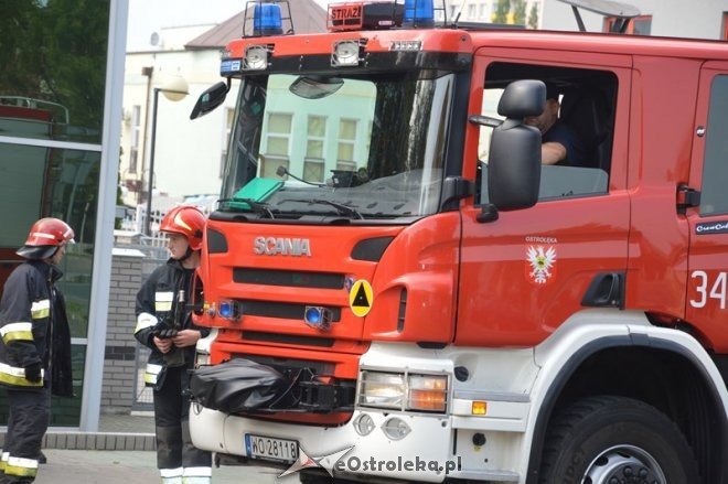 Alarm pożarowy w banku BZ WBK [09.08.2015] - zdjęcie #26 - eOstroleka.pl
