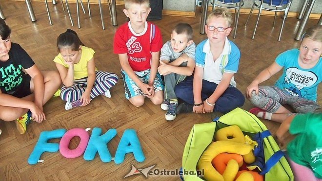 O zagrożonych wyginięciem fokach z uczestnikami półkolonii w Klubie Lokator [11.08.2015] - zdjęcie #19 - eOstroleka.pl