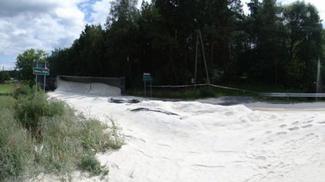 wypadek w miejscowości Żebry -Chudek (18.08.09) - zdjęcie #2 - eOstroleka.pl