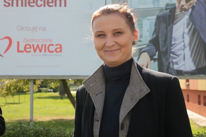 „Nie jestem śmieciem”, czyli kampanii wyborczej lewicy ciąg dalszy [22.09.2015] - zdjęcie #3 - eOstroleka.pl
