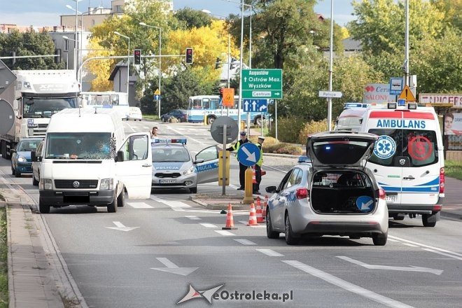 Ostrołęka: Potrącenie pieszego przy wjeździe na „stary most”. Uwaga na korki! [29.09.2015] - zdjęcie #6 - eOstroleka.pl