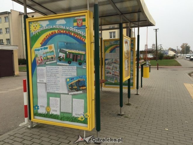Tak MZK w Ostrołęce widzą dzieci: Wyjątkowa wystawa na autobusowych przystankach [27.10.2015] - zdjęcie #3 - eOstroleka.pl
