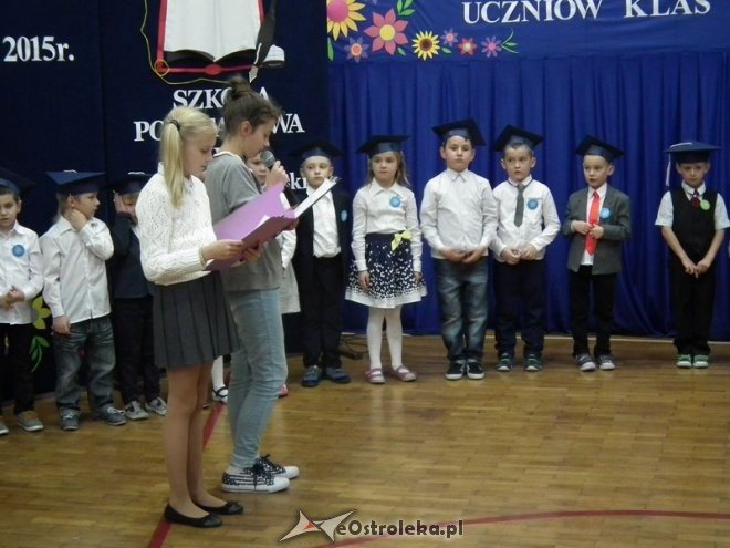 Ostrołęka: Pasowanie na ucznia w Szkole Podstawowej nr 5 [07.11.2015] - zdjęcie #3 - eOstroleka.pl