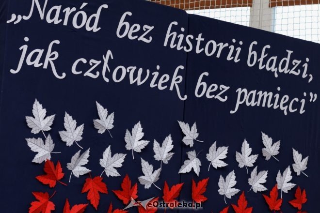 Apel z okazji Narodowego Święta Niepodległości w II LO w Ostrołęce [10.11.2015] - zdjęcie #23 - eOstroleka.pl
