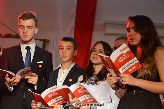 Śpiewanie pieśni patriotycznych w Ostrołęce [11.11.2015] - zdjęcie #20 - eOstroleka.pl