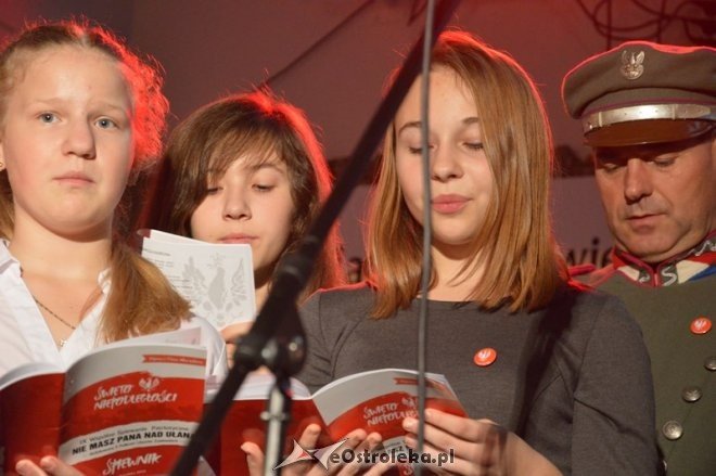 Śpiewanie pieśni patriotycznych w Ostrołęce [11.11.2015] - zdjęcie #42 - eOstroleka.pl