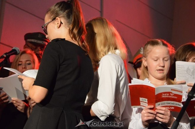 Śpiewanie pieśni patriotycznych w Ostrołęce [11.11.2015] - zdjęcie #6 - eOstroleka.pl
