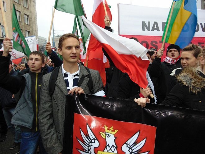 Ostrołęccy narodowcy na Marszu Niepodległości [11.11.2015] - zdjęcie #5 - eOstroleka.pl