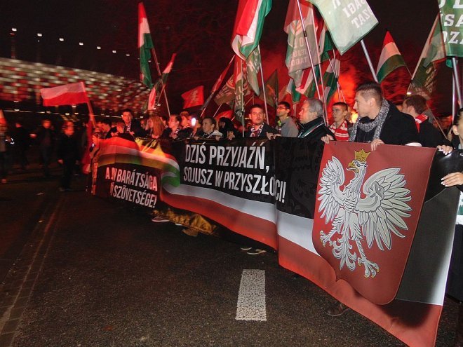 Ostrołęccy narodowcy na Marszu Niepodległości [11.11.2015] - zdjęcie #7 - eOstroleka.pl