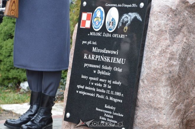 Uroczystości upamiętaniające Mirosława Karpińskiego - Goworowo [15.11.2015] - zdjęcie #6 - eOstroleka.pl