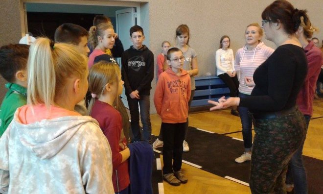 Mobilne miasteczko rowerowe w ostrołęckiej „dziesiątce” [16.11.2015] - zdjęcie #65 - eOstroleka.pl