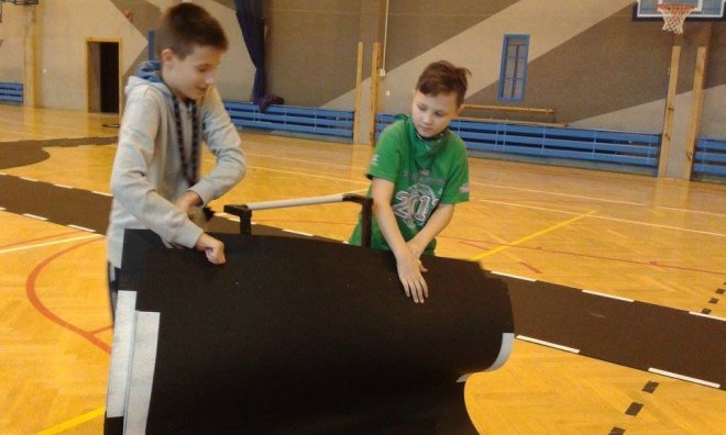 Mobilne miasteczko rowerowe w ostrołęckiej „dziesiątce” [16.11.2015] - zdjęcie #55 - eOstroleka.pl