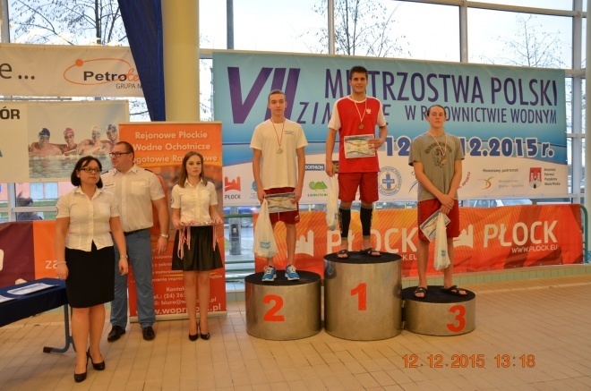 Karol Bojarski na Mistrzostwach Polski w ratownictwie wodnym [16.12.2015] - zdjęcie #5 - eOstroleka.pl