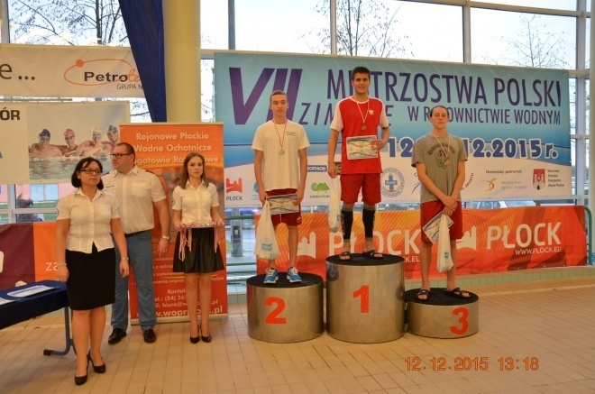 Karol Bojarski na Mistrzostwach Polski w ratownictwie wodnym [16.12.2015] - zdjęcie #21 - eOstroleka.pl