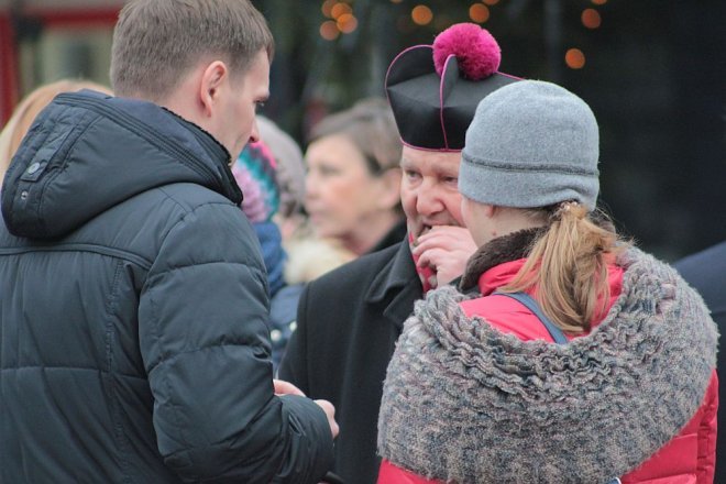 Ostrołęka: Wigilia Miejska 2015 [19.12.2015] - zdjęcie #15 - eOstroleka.pl