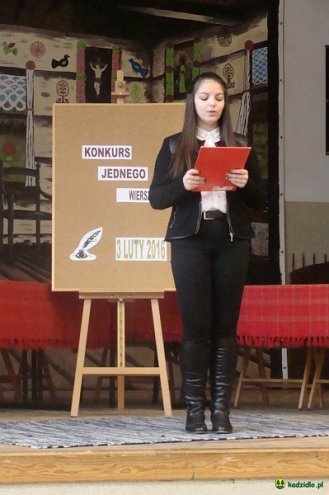 „Konkurs Jednego Wiersza”” w kadzidlańskiej bibliotece [13.02.2016] - zdjęcie #17 - eOstroleka.pl
