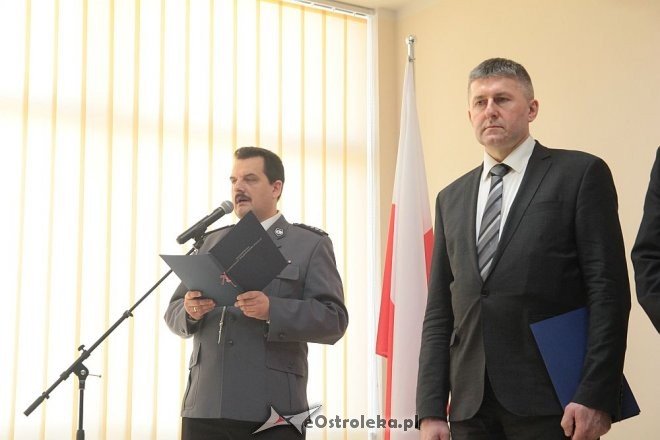 Oficjalne przywitanie nowego komendanta policji w Ostrołęce [23.03.2016] - zdjęcie #9 - eOstroleka.pl